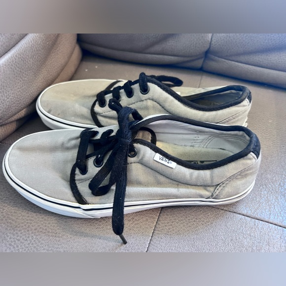 Vans Old Skool Low Canvas Trainers TB4R Grey/Black/White/US7 EUC - Picture 3 of 15